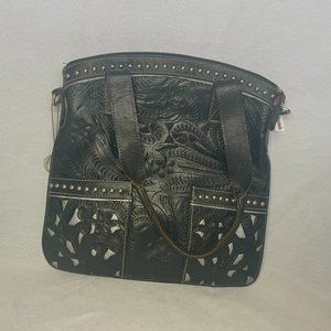 American West Heritage Hills Tooled Leather Purse